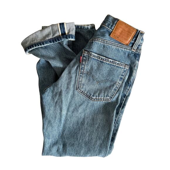 Levi’s Premium Selvedge Denim Jeans - W25 - Button Fly, Intentional Distress - Picture 1 of 6